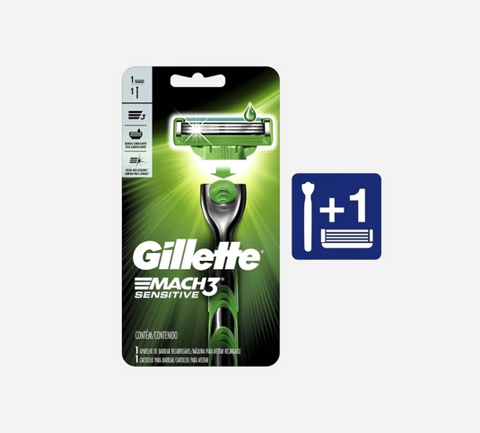 Gillette Mach3 Razor 1 Handle 1 Blade