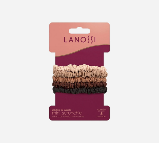 Lanossi Mini Scrunchies Earth Tones (5 ct)