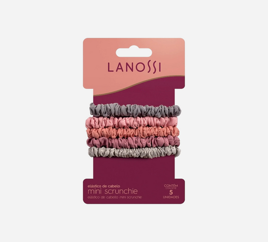 Lanossi Mini Scrunchies Pink Shades (5 ct)