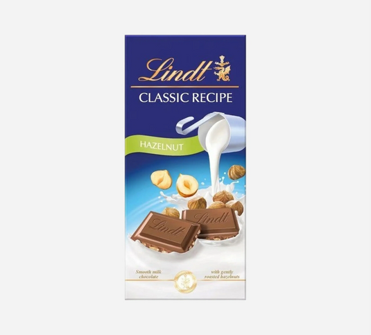 Lindt Classic Hazelnut Chocolate Bar 3.2oz