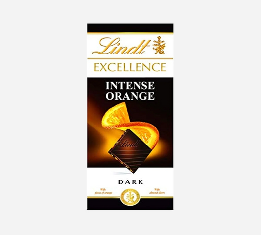 Lindt Excellence Intense Orange Dark Chocolate Bar 3.5oz