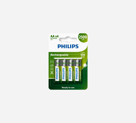 Philips AA Rechargeable Batteries (4 Pack)