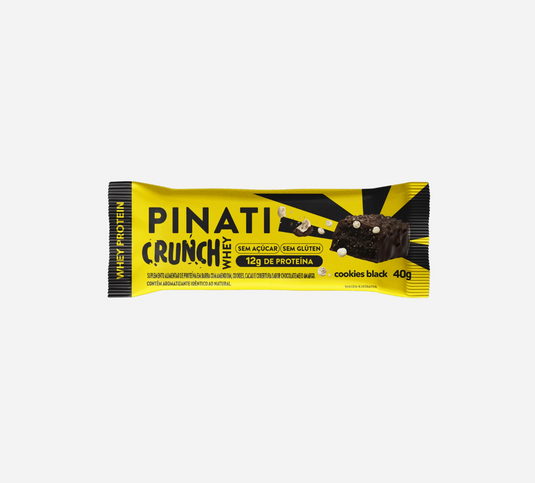 Pinati Whey Protein Crunch Bar Cookies Black 1.4oz